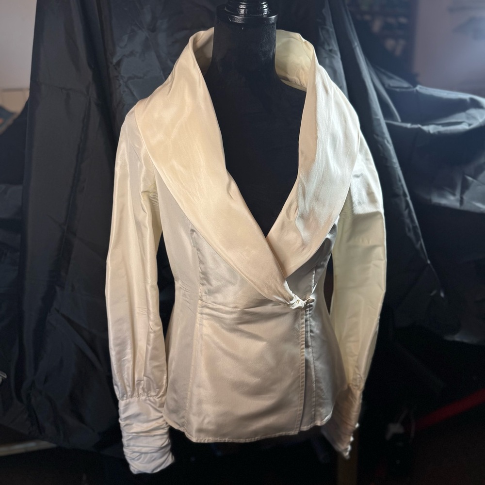 Pamella Roland Silk Wrap Blouse
